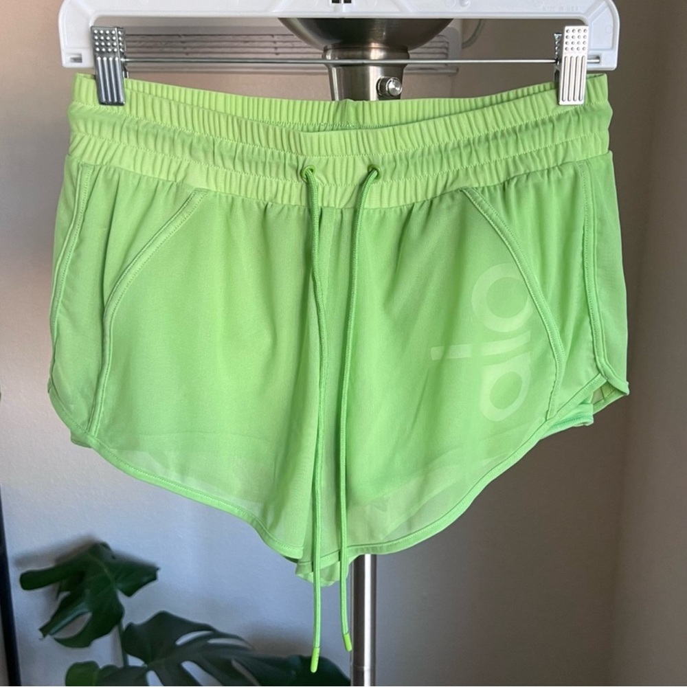 ALO Yoga Lime Green Athletic Shorts